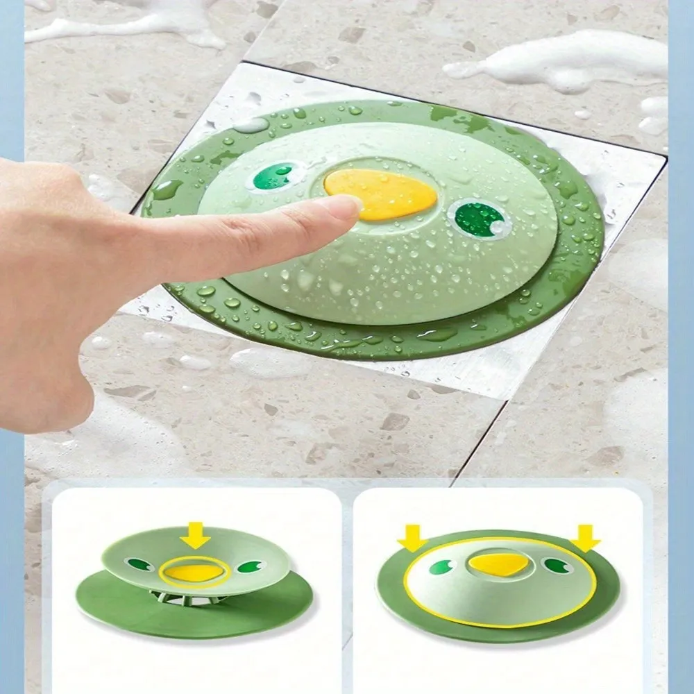 Floor Drain Anti-Odor Cover – Silicone Drain Seal Stopper for Bathroom, Kitchen & Laundry, Deodorizing Sewer Trap with Insect-Proof Seal, Reusable Smell Blocker for Floor Drains